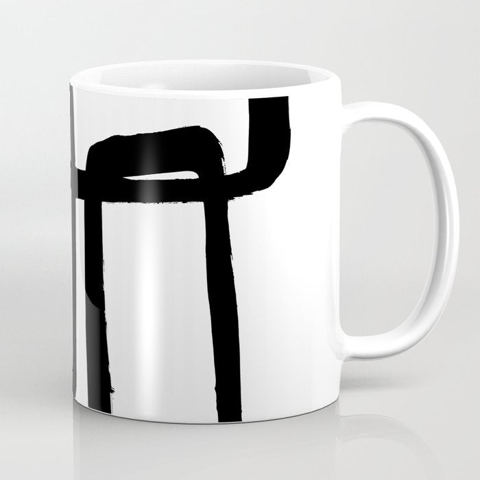 Mod Ink White Background Coffee Mug Gallery Image 1
