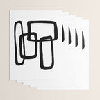 Mod Ink White Background Wrapping Paper Gallery Image 3