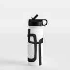 Mod Ink White Background Water Bottle Gallery Image 1