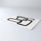 Mod Ink White Background Rug Gallery Image 3