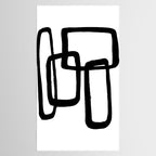Mod Ink White Background Tablecloth Gallery Image 2