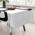 Mod Ink White Background Tablecloth Gallery Image 3