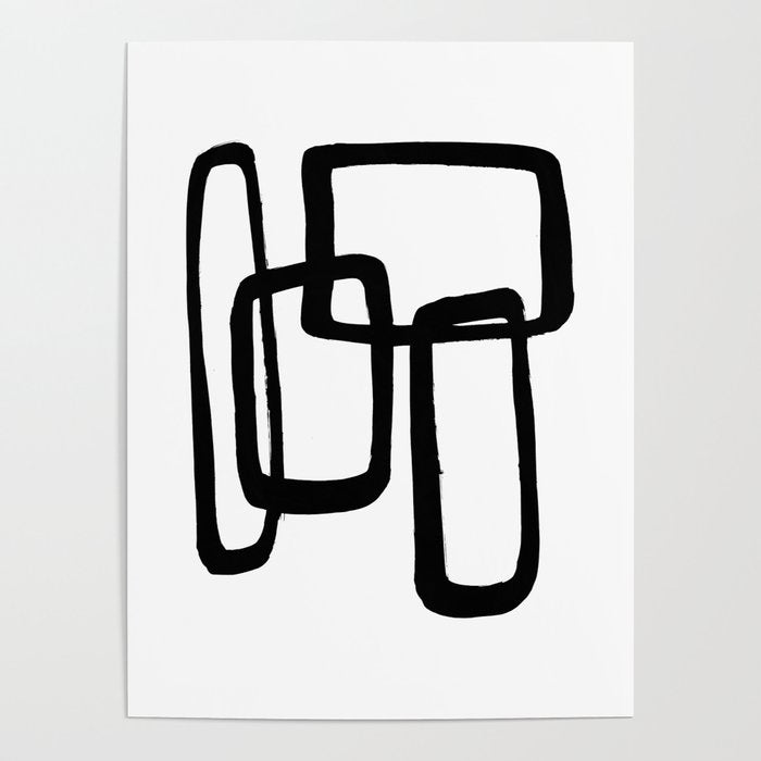 Mod Ink White Background Poster Gallery Image 4