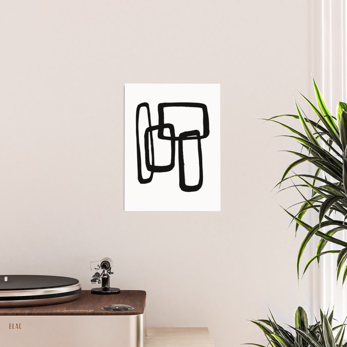 Mod Ink White Background Poster Gallery Image 2