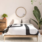 Mod Ink White Background Comforter Gallery Image 3