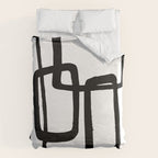 Mod Ink White Background Duvet Cover Gallery Image 6