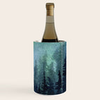 Watercolor Galaxy Nebula Northern Lights Painting Wine Chiller Gallery Image 3