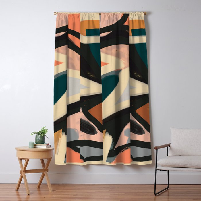 Modern Abstract Art 151 Window Curtain Gallery Image 5