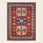 Arrow Spiral Kazak Handmade Rug Poster Gallery Image 4