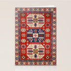 Arrow Spiral Kazak Handmade Rug Stationery Card Gallery Image 2