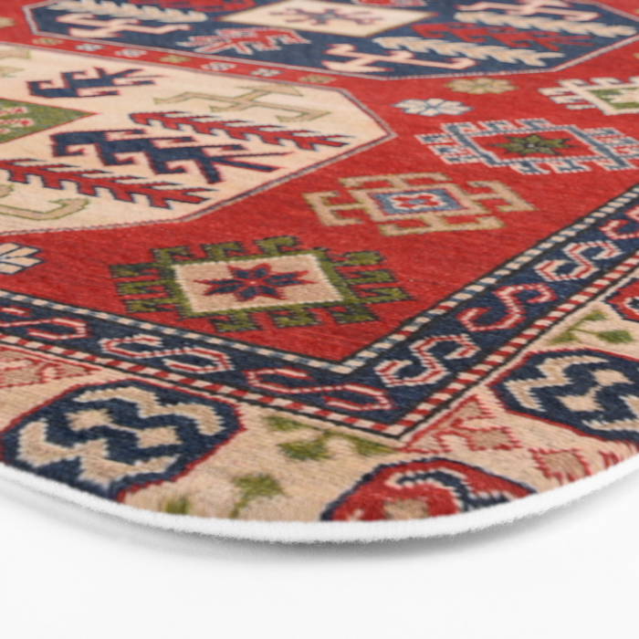 Arrow Spiral Kazak Handmade Rug Bath Mat Gallery Image 3