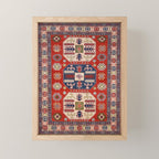 Arrow Spiral Kazak Handmade Rug Mini Art Print Gallery Image 1
