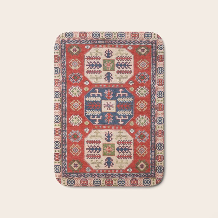 Arrow Spiral Kazak Handmade Rug Bath Mat Gallery Image 1