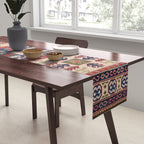 Arrow Spiral Kazak Handmade Rug Table Runner Gallery Image 2
