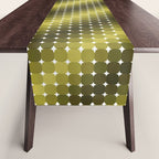 Retro Rounded Rectangle Gradient - Green Table Runner Gallery Image 1