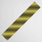 Retro Rounded Rectangle Gradient - Green Table Runner Gallery Image 3