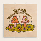 Gemini Caterpillar Wood Wall Art Gallery Image 1