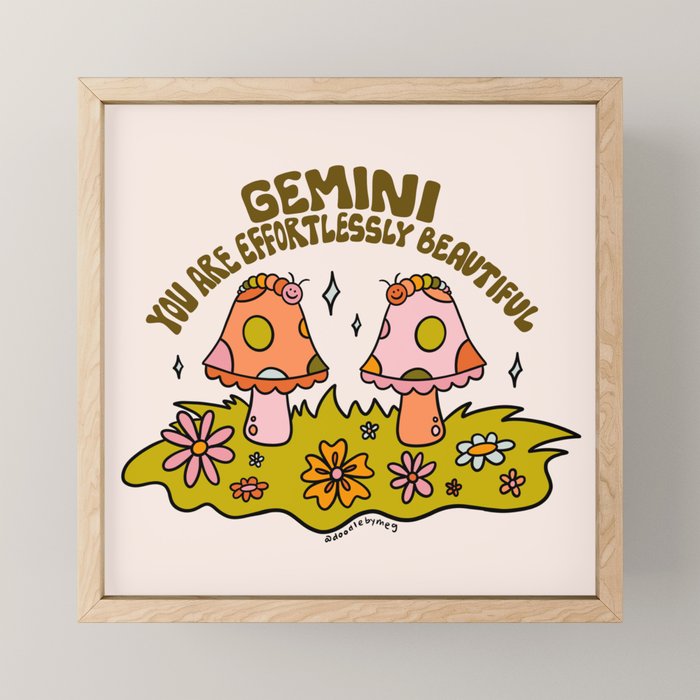 Gemini Caterpillar Mini Art Print Gallery Image 1