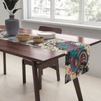 dragon tattoo dark Table Runner Gallery Image 2
