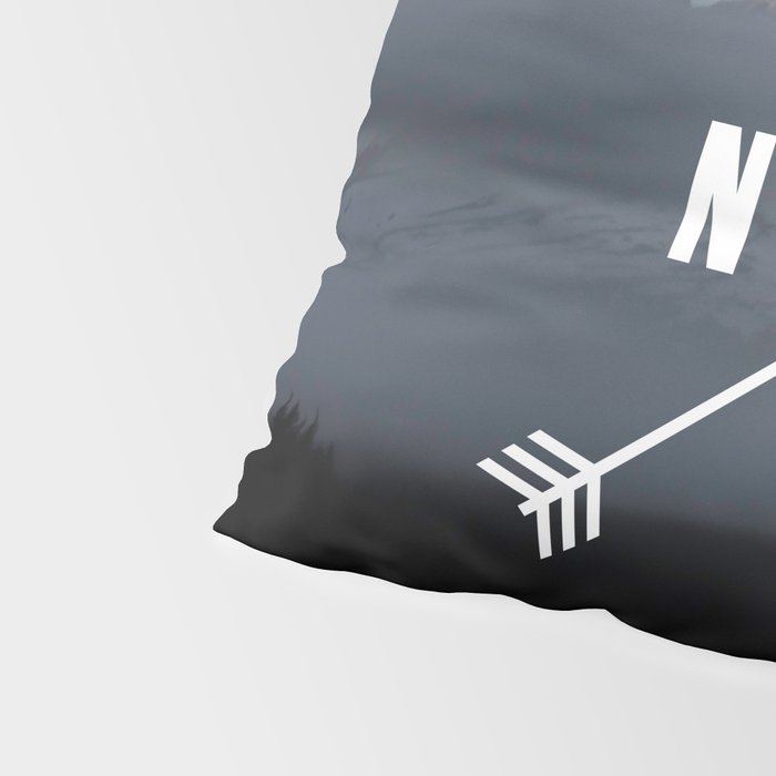 PNW Pacific Northwest Compass - Mt Hood Adventure Pillow Sham Gallery Image 4