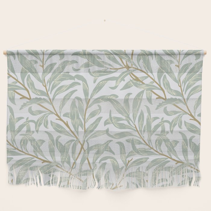 William Morris Willow Bough Pastel Blue Green Wall Hanging Gallery Image 1