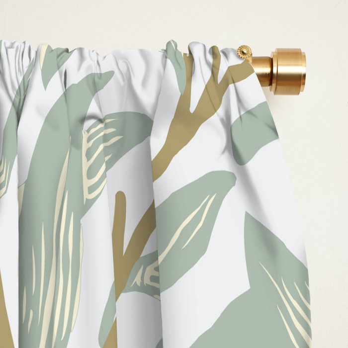 William Morris Willow Bough Pastel Blue Green Window Curtain Gallery Image 2