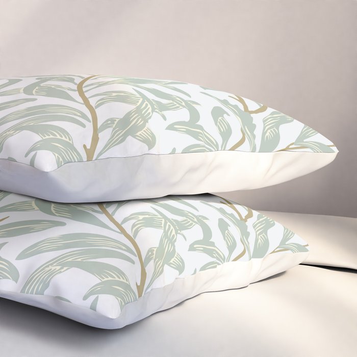 William Morris Willow Bough Pastel Blue Green Pillow Sham Gallery Image 3