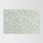 William Morris Willow Bough Pastel Blue Green Rug Gallery Image 2
