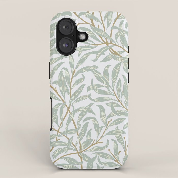 William Morris Willow Bough Pastel Blue Green iPhone Case Gallery Image 1