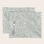 William Morris Willow Bough Pastel Blue Green Placemat Gallery Image 1