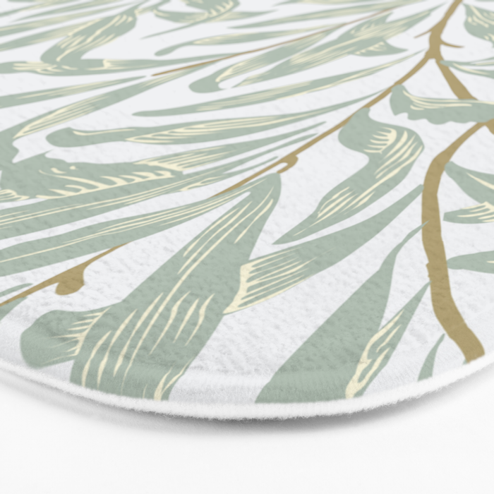 William Morris Willow Bough Pastel Blue Green Bath Mat Gallery Image 3