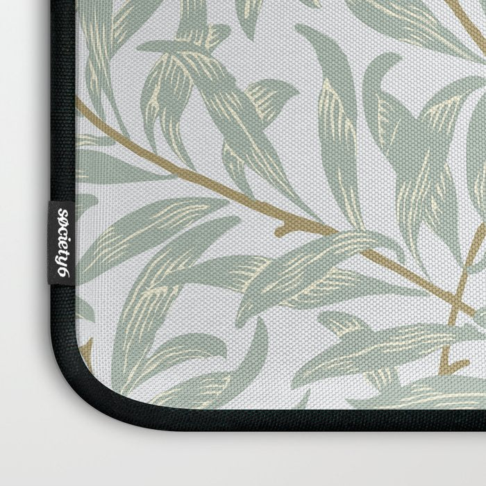 William Morris Willow Bough Pastel Blue Green Laptop Sleeve Gallery Image 3