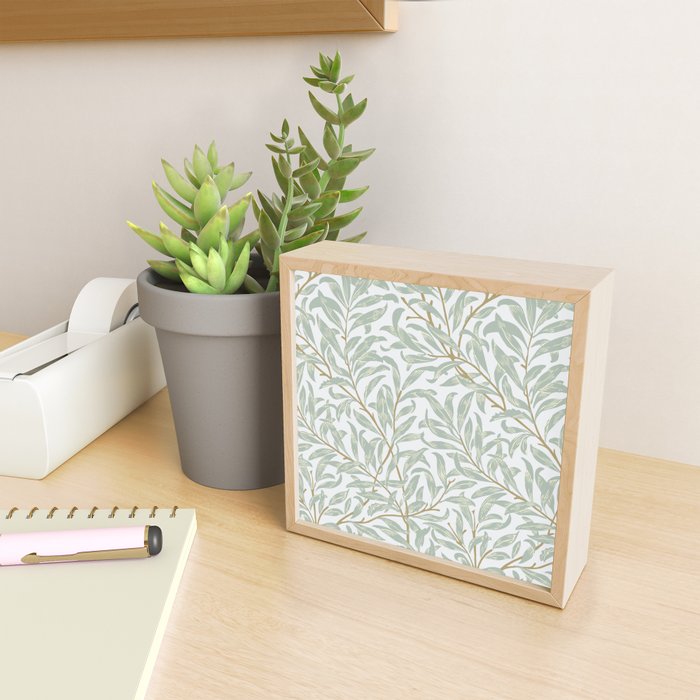 William Morris Willow Bough Pastel Blue Green Mini Art Print Gallery Image 2