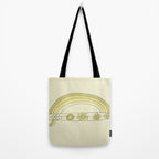 single fin radiate good vibes // retro surf art by surfy birdy Tote Bag Gallery Image 2