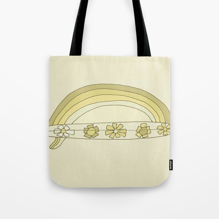 single fin radiate good vibes // retro surf art by surfy birdy Tote Bag Gallery Image 1