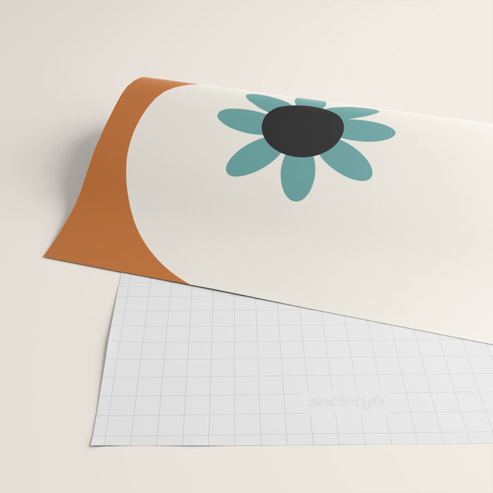 Yin Yang floral - beach Wrapping Paper Gallery Image 2