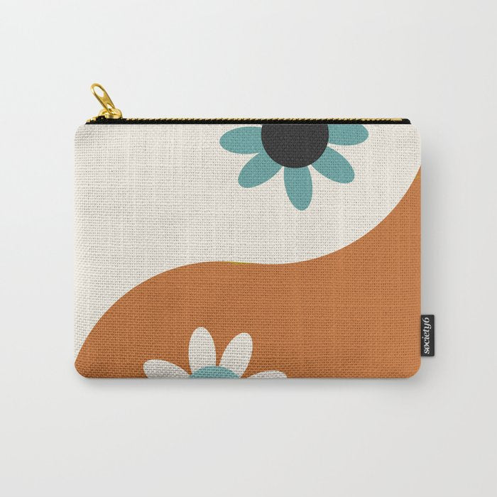 Yin Yang floral - beach Carry All Pouch Gallery Image 1