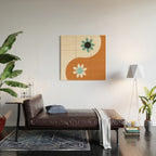 Yin Yang floral - beach Wood Wall Art Gallery Image 2
