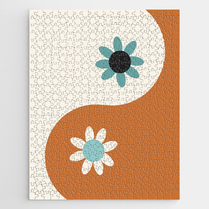 Yin Yang floral - beach Jigsaw Puzzle Gallery Image 1