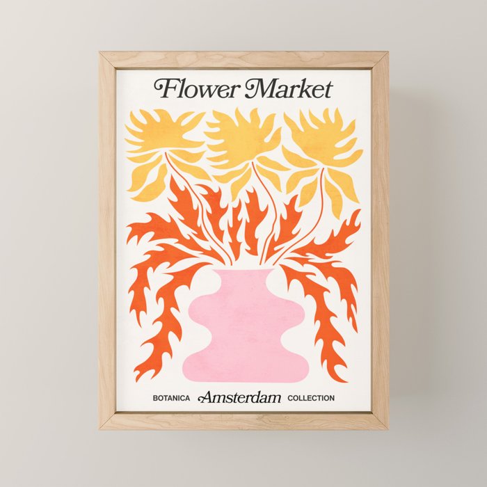 Amsterdam: Flower Market 03 | Botanica Edition Mini Art Print Gallery Image 1