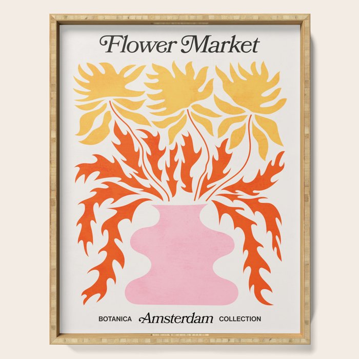 Amsterdam: Flower Market 03 | Botanica Edition Serving Tray Gallery Image 1
