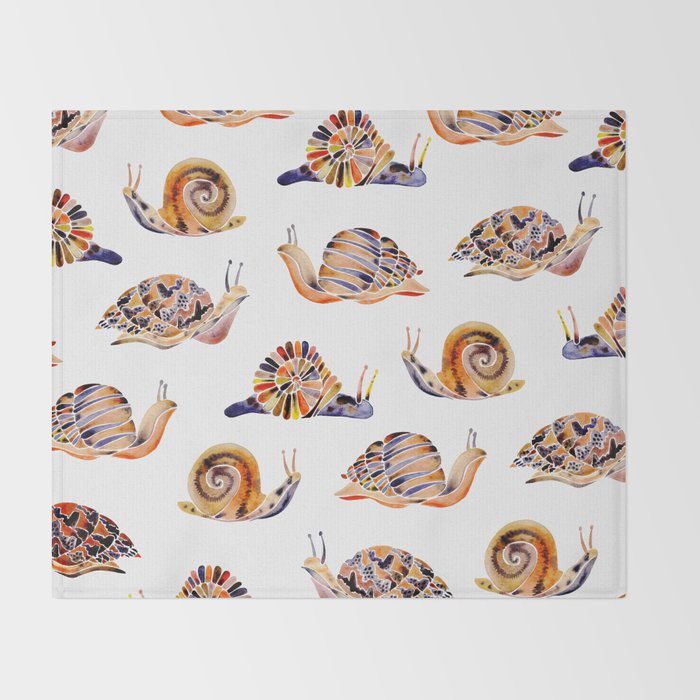 Snail Collection Throw Blanket Gallery Image 2