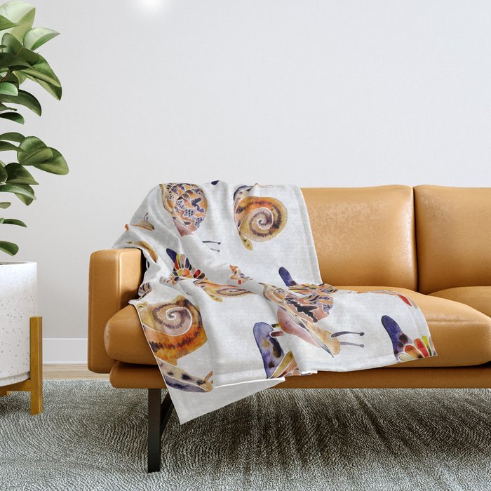 Snail Collection Throw Blanket Gallery Image 1
