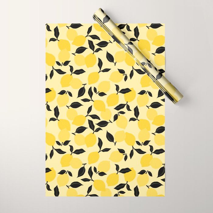 Seamless Citrus Pattern / Lemons Wrapping Paper Gallery Image 1