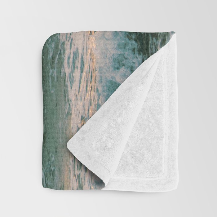 Pink Skies Ocean Vibes Throw Blanket Gallery Image 3