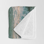 Pink Skies Ocean Vibes Throw Blanket Gallery Image 3
