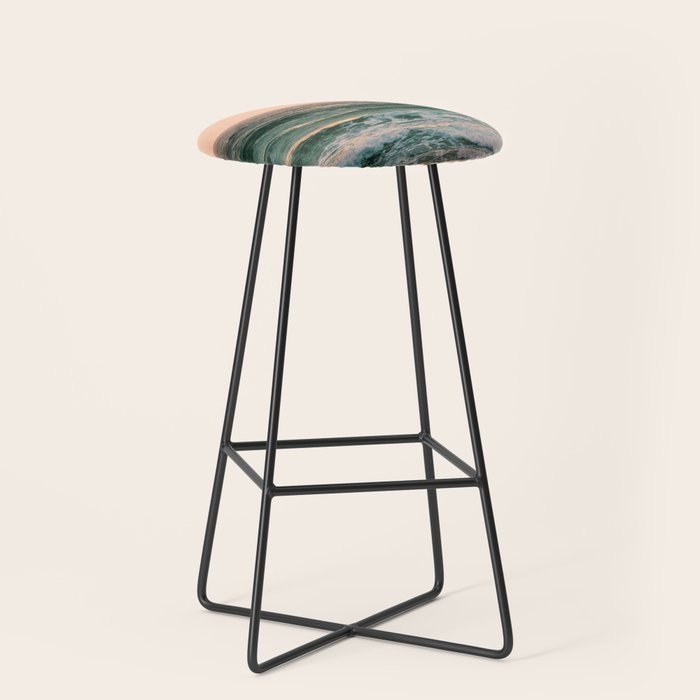 Pink Skies Ocean Vibes Stool Gallery Image 1