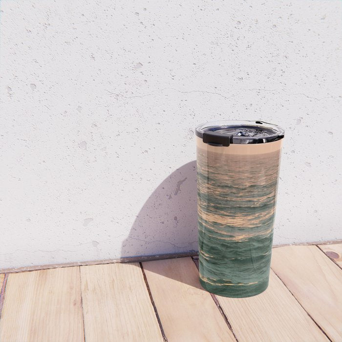 Pink Skies Ocean Vibes Travel Mug Gallery Image 4