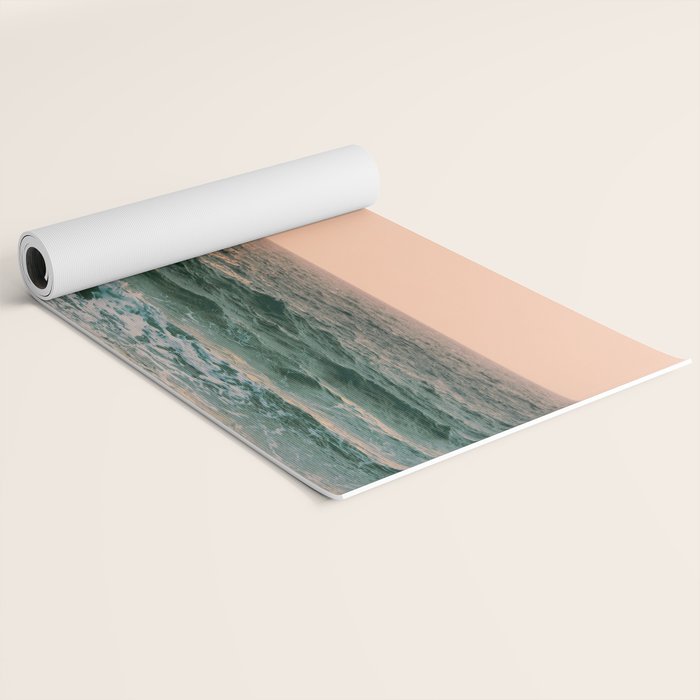 Pink Skies Ocean Vibes Yoga Mat Gallery Image 2