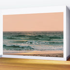 Pink Skies Ocean Vibes Wall Mural Gallery Image 2